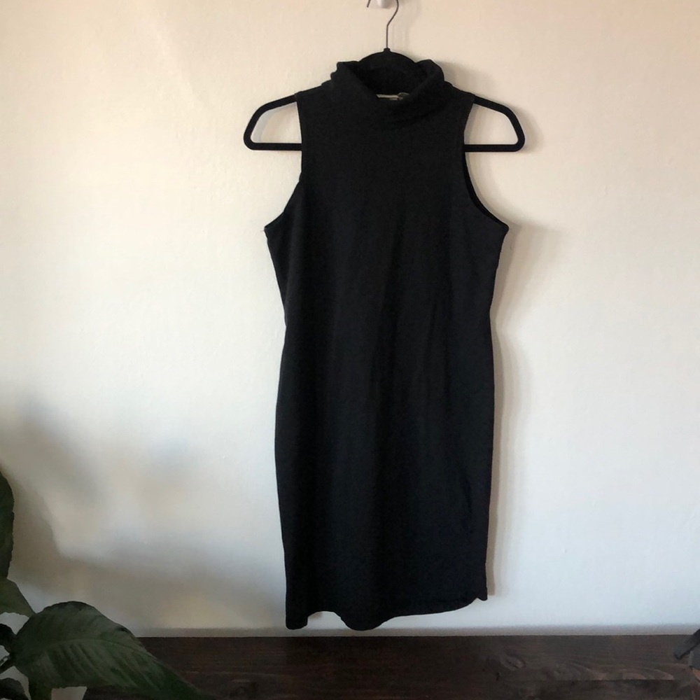 Vintage turtleneck bodycon dress